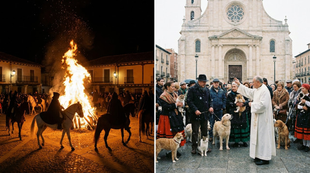 San Antón, 17 de enero: cómo cambia la fiesta de los animales entre la ciudad y el pueblo y dónde es festivo local