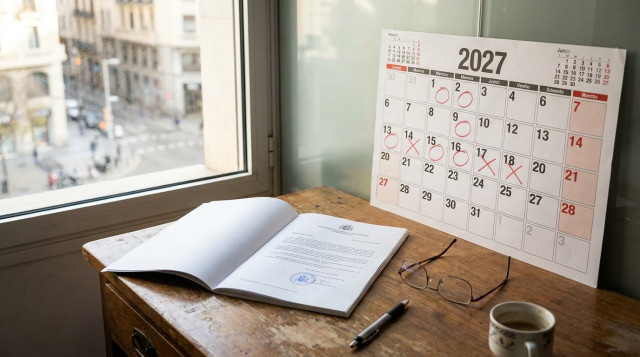 El BOE publica el calendario laboral de 2027: festivos nacionales oficiales y puentes confirmados