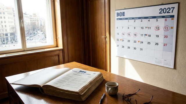 El BOE publica el calendario laboral de 2027: festivos nacionales y puentes oficiales del nuevo año