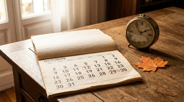 Festivos y fechas clave de octubre: el puente del día 12 y el cambio de hora fijados en el calendario