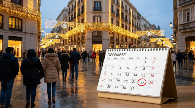 Navidad y Año Nuevo caen en viernes: así quedan los festivos de diciembre y enero, con Reyes en miércoles