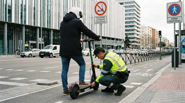 La DGT avisa: estas son las nuevas multas y prohibiciones para patinetes eléctricos en toda España