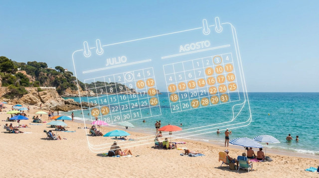 Calendario laboral: estos son los próximos festivos y puentes de julio y agosto en España