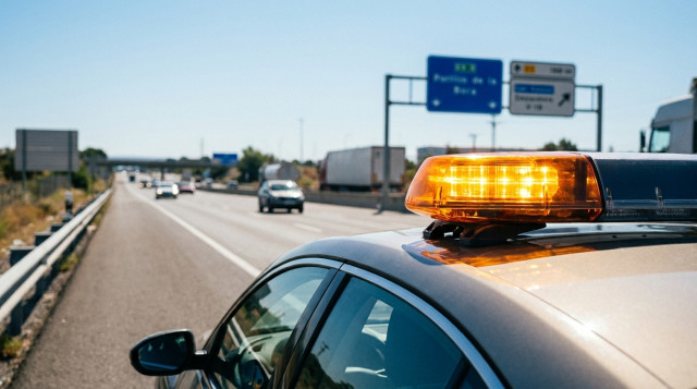 La DGT intensifica los controles de la baliza V-16 conectada ante la primera gran operación salida del verano