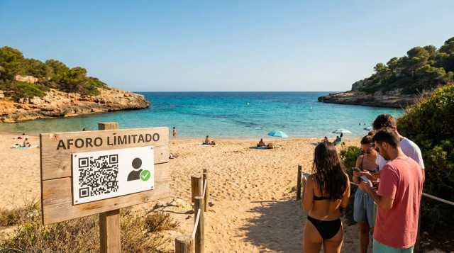 Playas con aforo limitado: las calas y arenales de España que exigen reserva previa para entrar este verano