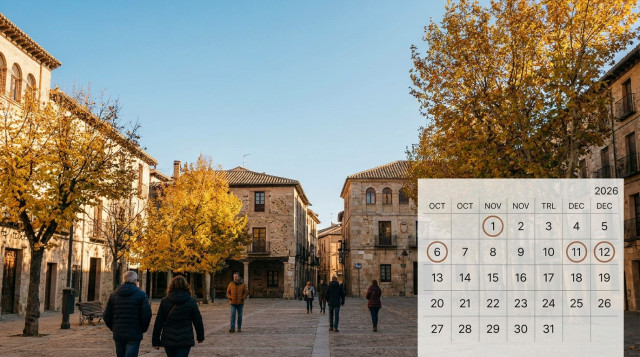 Calendario de festivos de otoño 2026: fechas y puentes clave para planificar escapadas tras el verano