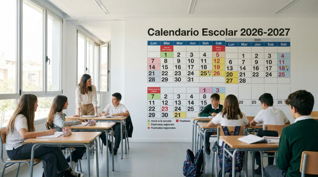 Calendario escolar 2026-2027: fechas de inicio de curso, vacaciones y festivos por comunidades autónomas