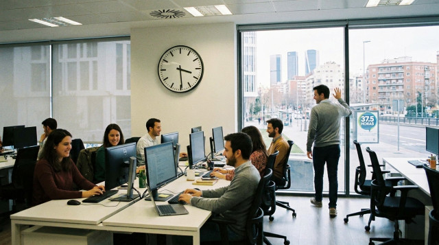 Reducción de la jornada laboral a 37,5 horas: calendario de implantación y sectores afectados