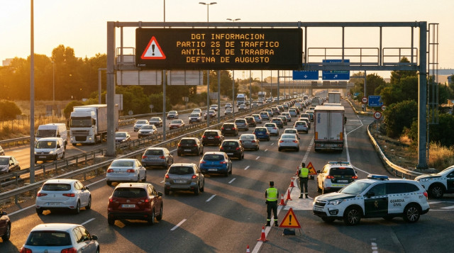 Calendario de la DGT para la Operación Retorno de agosto: días y horas con restricciones de tráfico