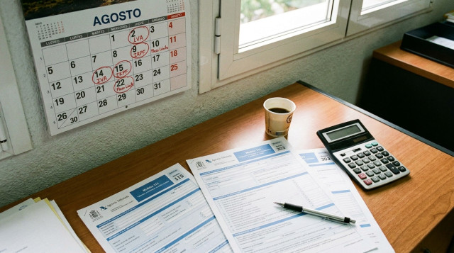 Calendario fiscal de agosto: fechas clave y plazos límite para impuestos de autónomos y pymes