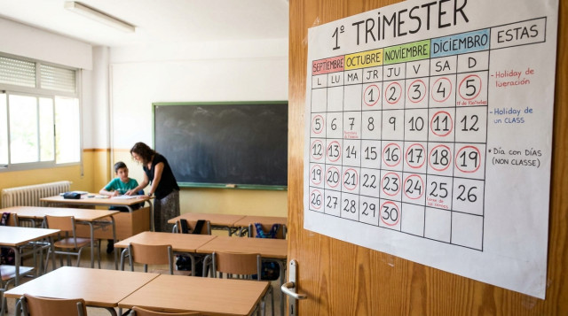 Calendario escolar: cuándo son las primeras vacaciones y días sin clase del primer trimestre
