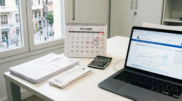 Calendario fiscal de octubre: fechas límite y plazos oficiales de Hacienda para autónomos y pymes