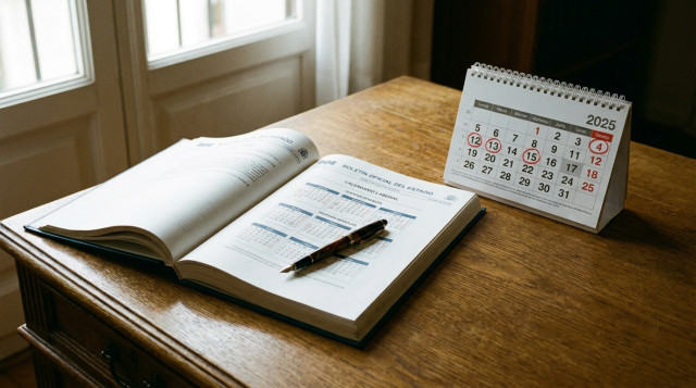 Calendario laboral y BOE: fecha límite legal para fijar los catorce festivos oficiales del próximo año